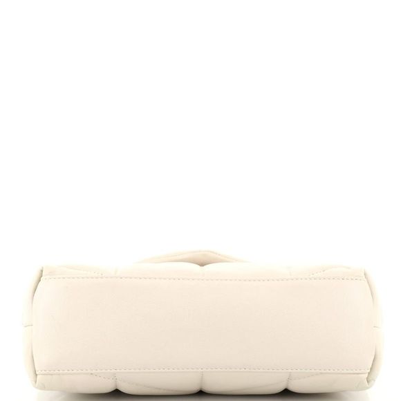 Saint Laurent LouLou Puffer Shoulder Bag Quilted Leather Mini Neutral - Picture 5 of 8